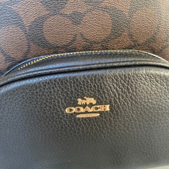 NWT Coach Mini Court Backpack In Signature Canvas c8604 - Picture 4 of 9